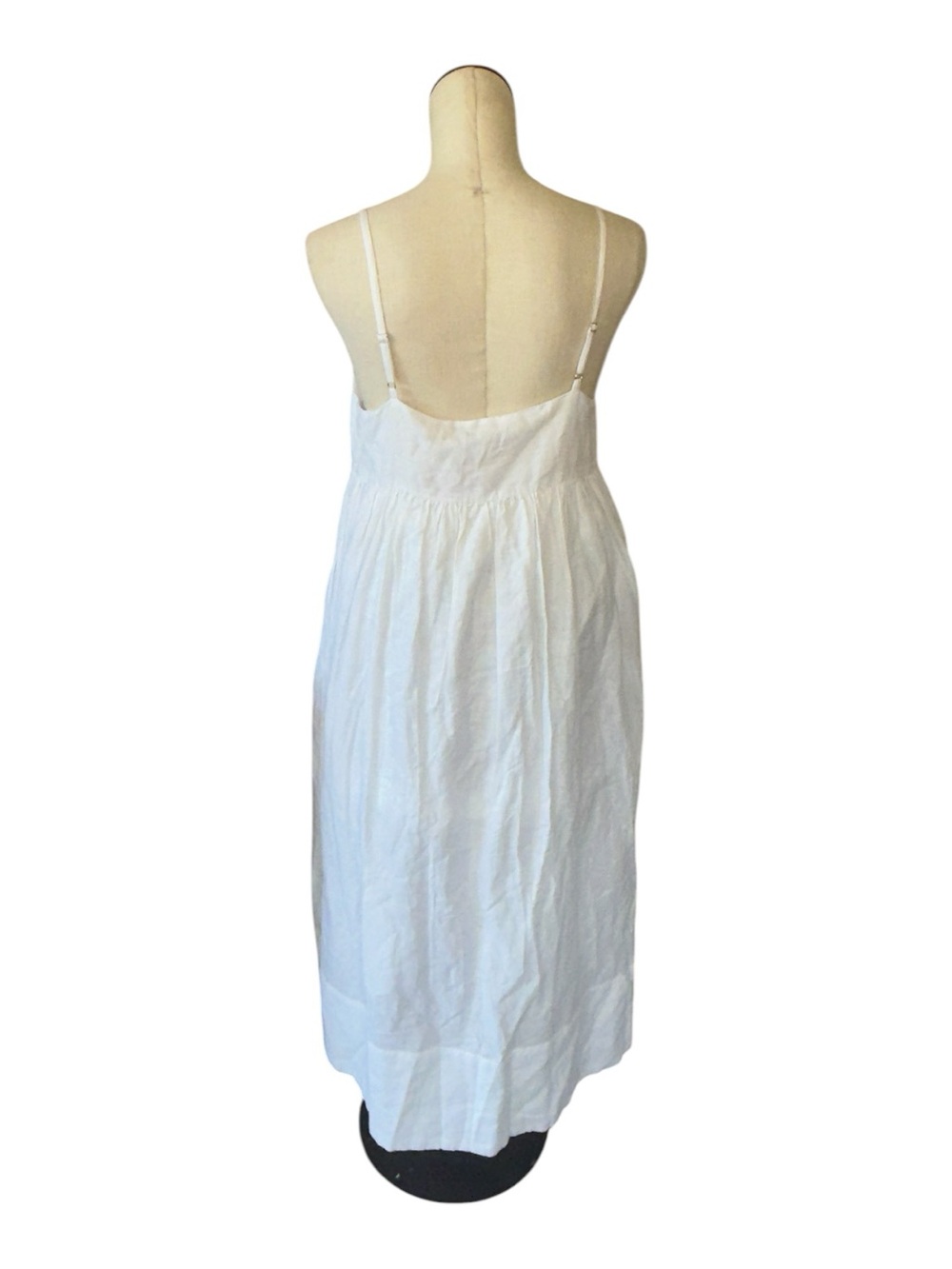 NWT $268 J.McLaughlin Wendy White Linen Cotton Maxi Sundress Medium - Picture 7 of 9